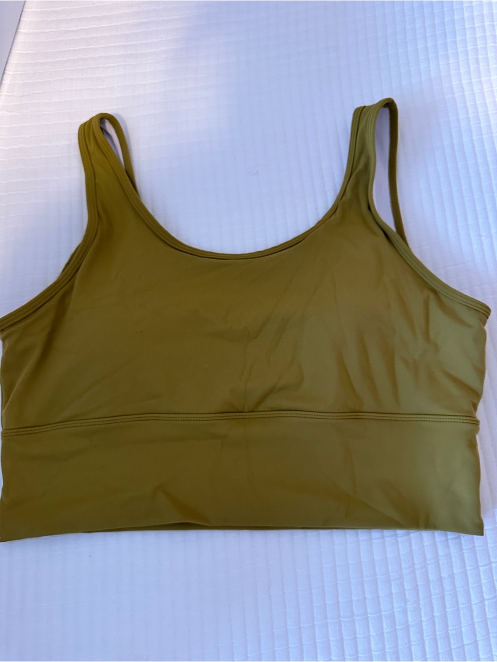 Amazon Olive Green Seamless Sports Bralette Tank